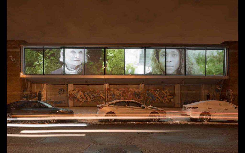 Vue partielle de l'exposition Resilient Images à l'Hyde Park Art Center