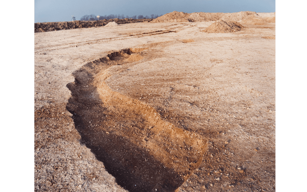« Chantier du Lien Fixe Transmanche, terminal, février-mars 1988 », Site archéologique au nord du vieux Coquelles, Coquelles