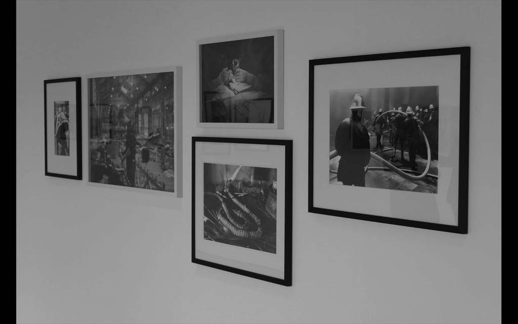 Vue partielle de l'exposition Enchaînements, une réinterprétation de la collection du CRP/