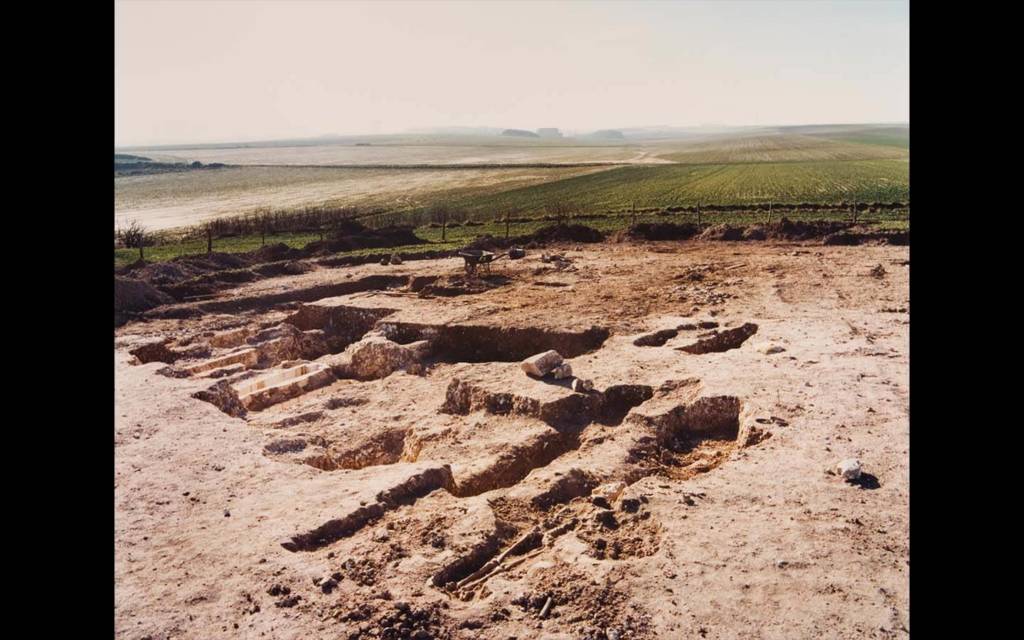 « Chantier du Lien Fixe Transmanche, terminal, février-mars 1988 », La carrière des morts, Fréthun, 1988