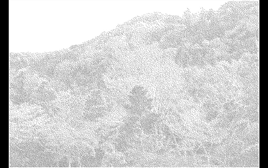 arashiyama (rouge orange jaune vert) 2020, impression sur papier kozo awagami, 80 x 120 cm